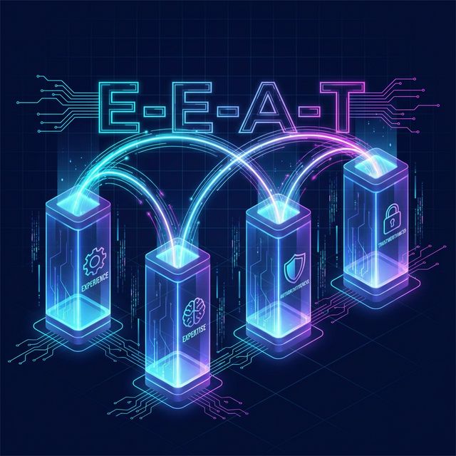 E-E-A-T framework diagram for SEO