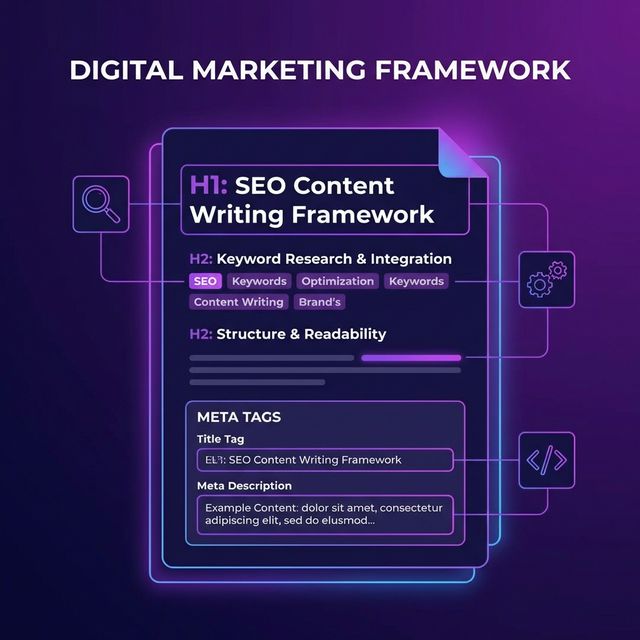 SEO writing framework diagram